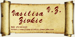 Vasilisa Živkić vizit kartica